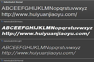 34款Helvetica字体系列英文字体