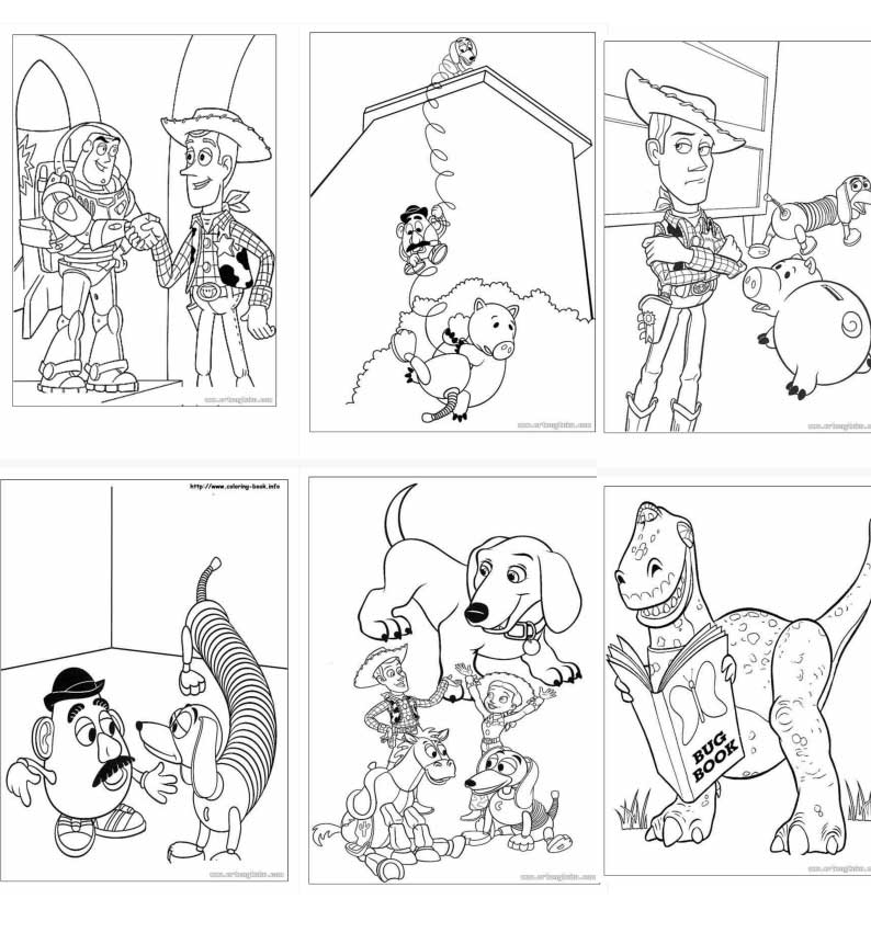 儿童填色画小猪佩奇、迪士尼经典(A4直接打印共65张)