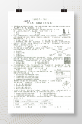2023年中考山西历史试卷+答案解析(图片版)