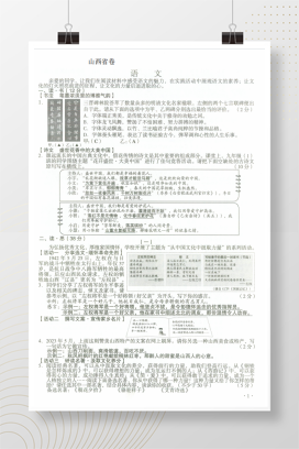 2023年中考山西语文试卷+答案解析(图片版)
